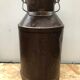 Old milk pot + metal lid vintage decoration