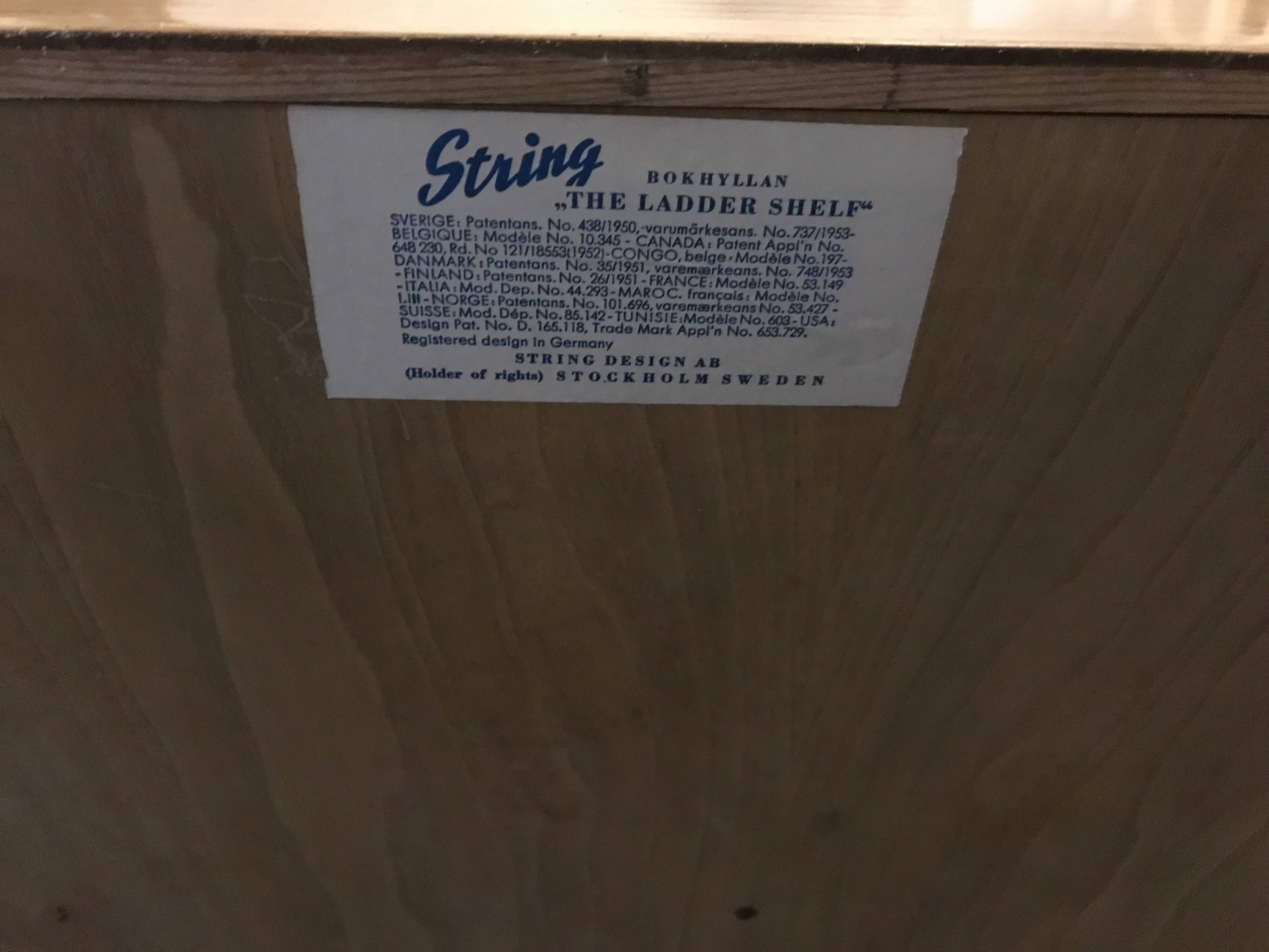 String wall unit, shelf unit and display case, Sweden 1960