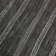 Charcoal Grey Striped Minimal Turkish Kilim Rug, 202x244 Cm