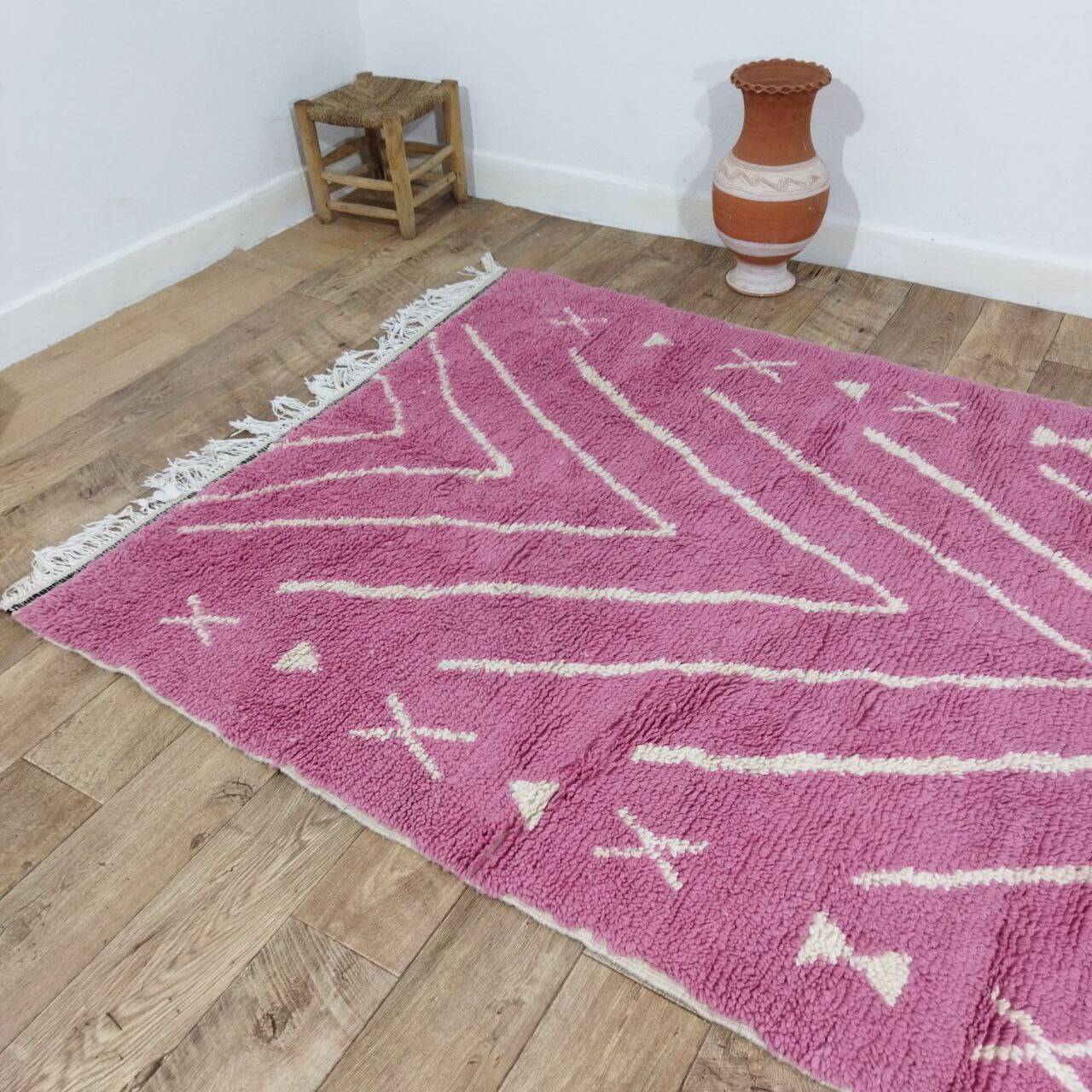Handmade Moroccan Berber rug 257 X 150 CM