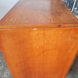 Commode chêne  pied compas, vintage reconstruction