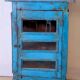 Buffet en teck birman avec patine bleue d'origine