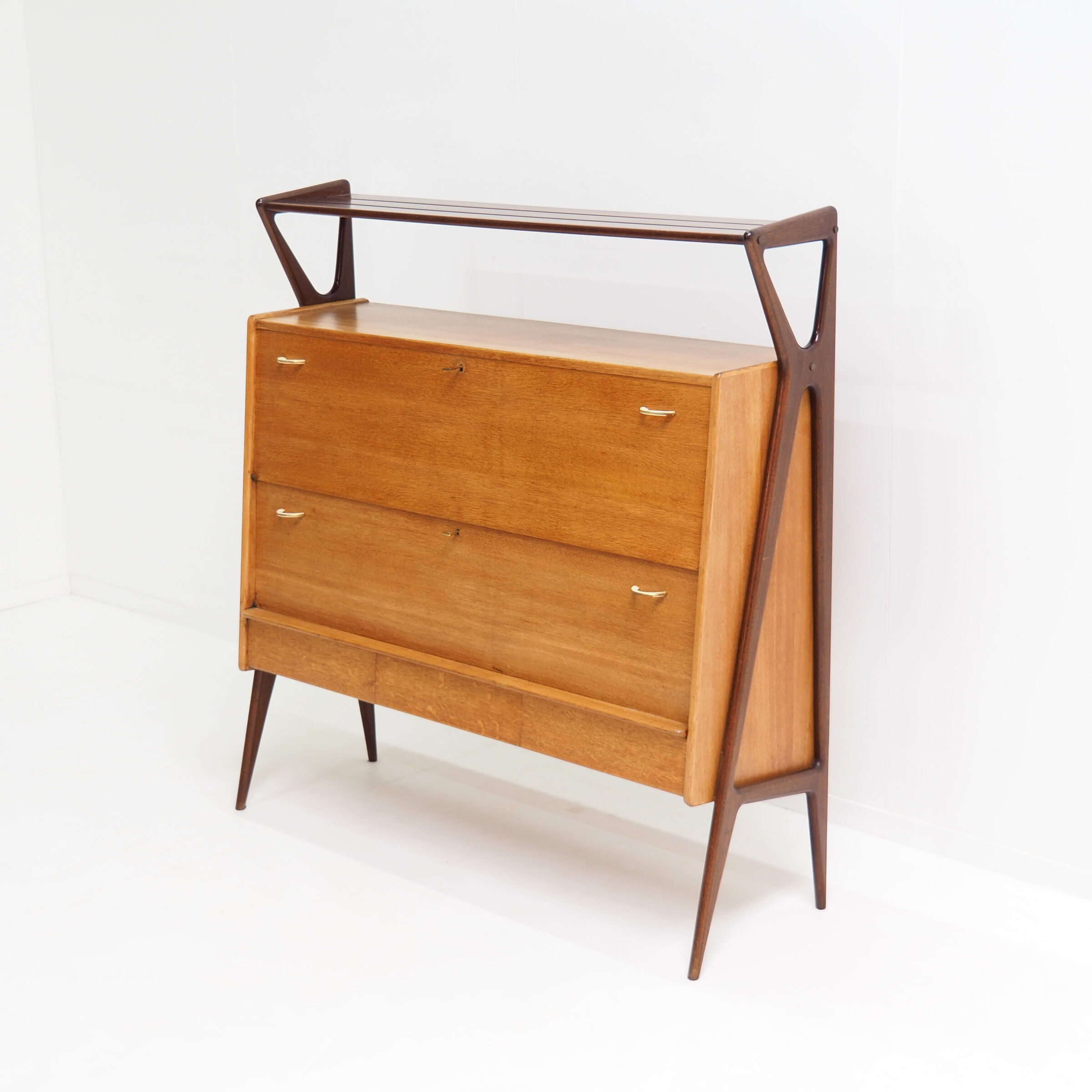 Bar cabinet by Louis Paolozzi for René Godfrid, 1950s