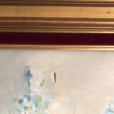 Oil on canvas, bouquet of flowers