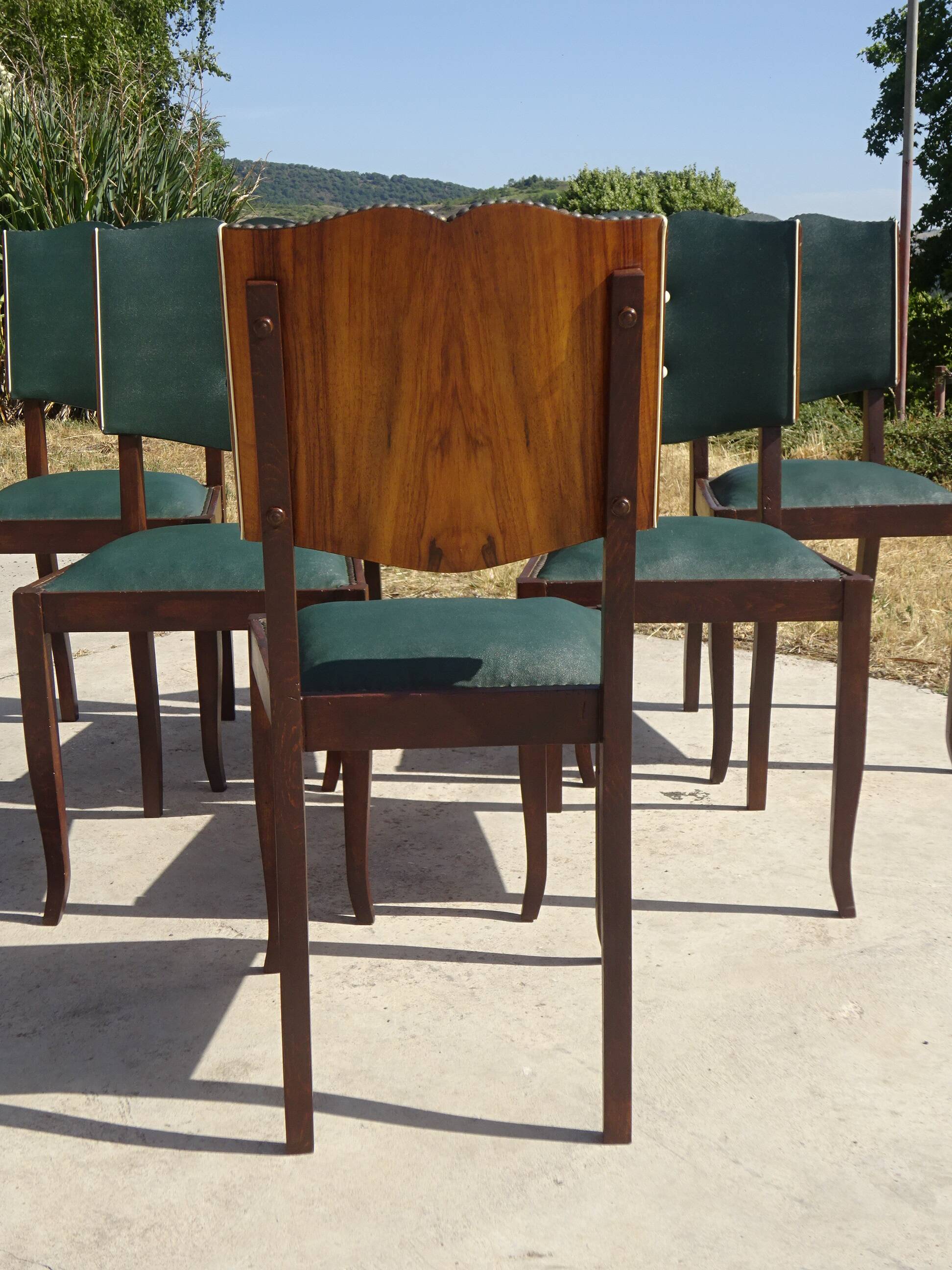 Restored Art Deco chairs, the 6.