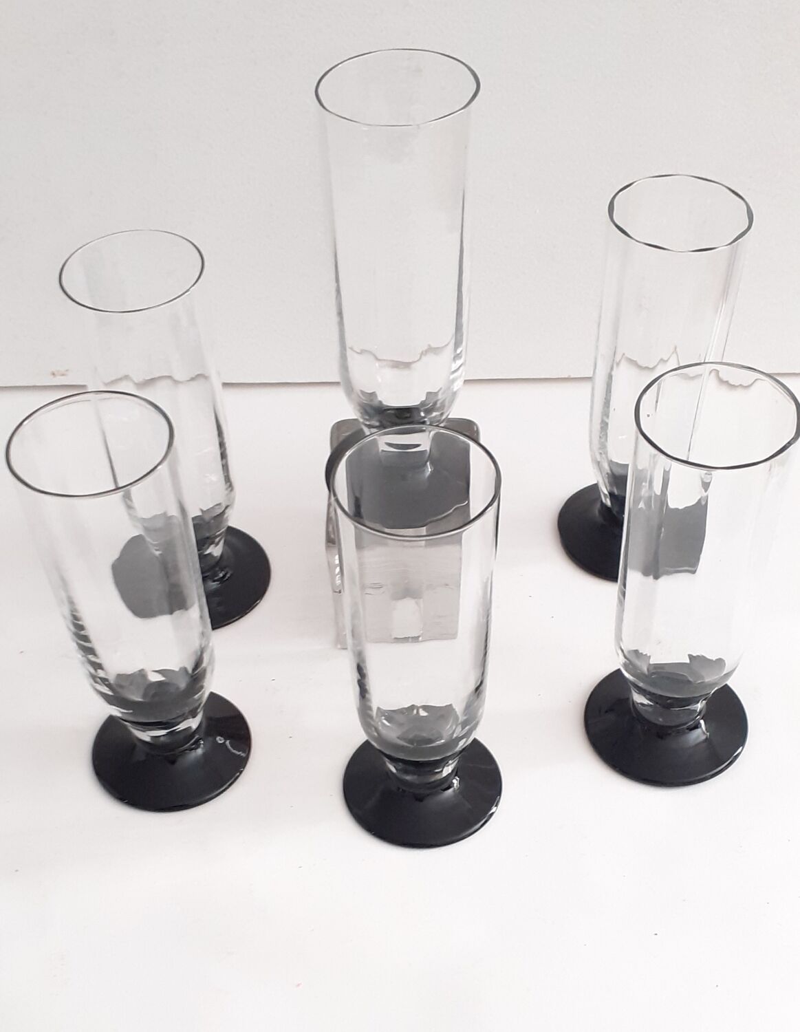 7 Daum Nancy Champagne flutes