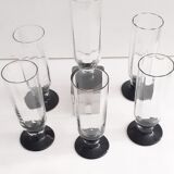 7 Daum Nancy Champagne flutes
