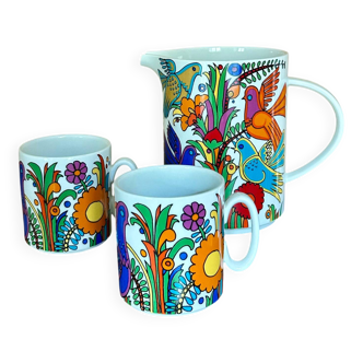 Pitcher + 2 mugs, ACAPULCO model