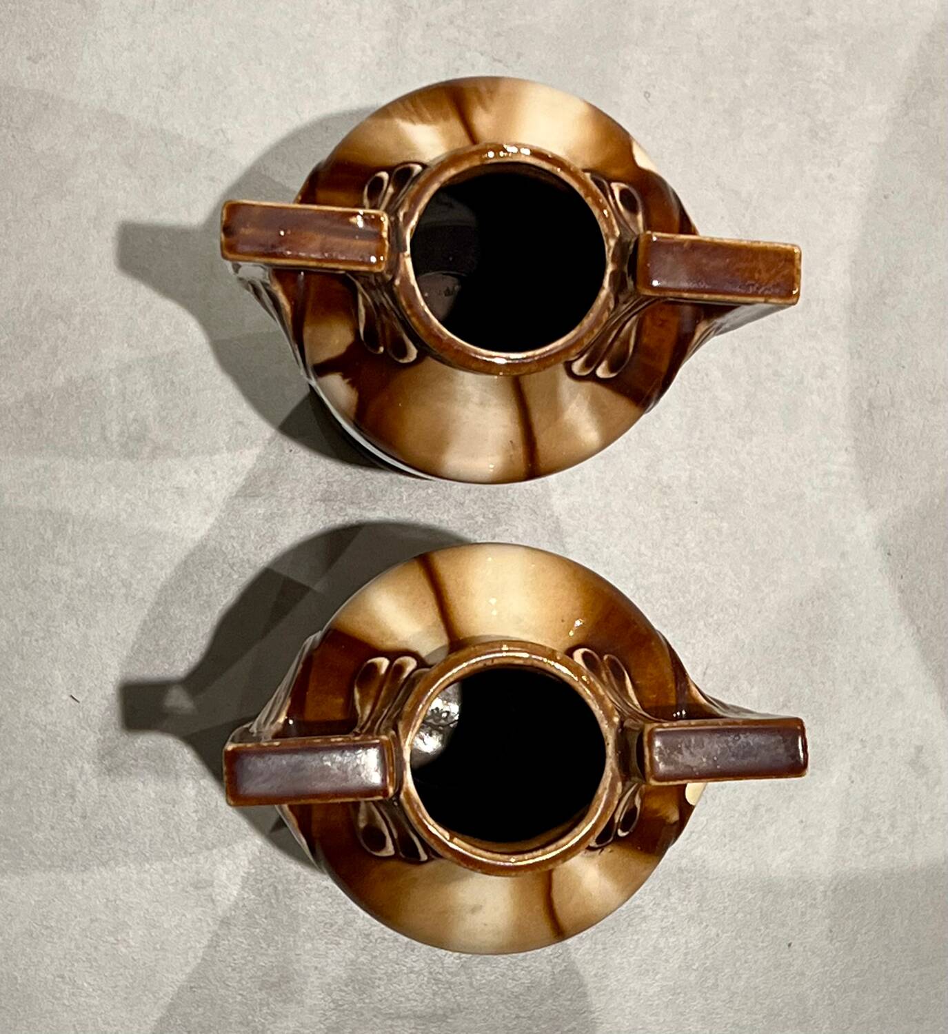 Pair of louis gueulle vases