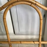 Vintage rattan and bamboo headboard