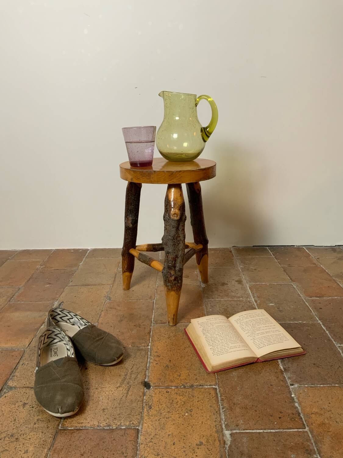 Vintage tripod stool