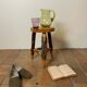 Tabouret tripode vintage