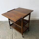 Desserte extensible ou table d'appoint Art Déco vintage des années 1930