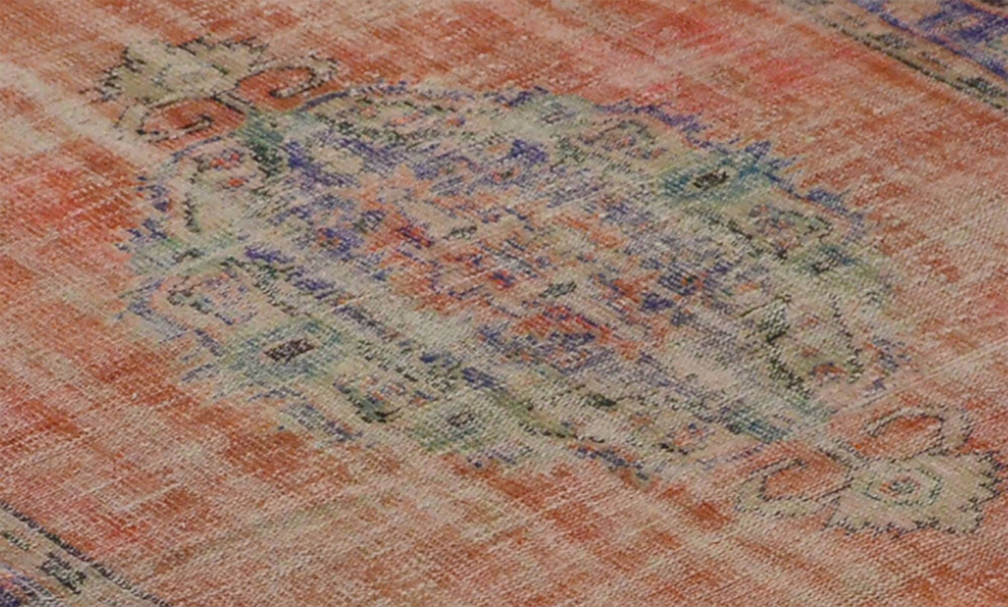 Tapis turc anatolien vintage fait main 266 cm x 155 cm