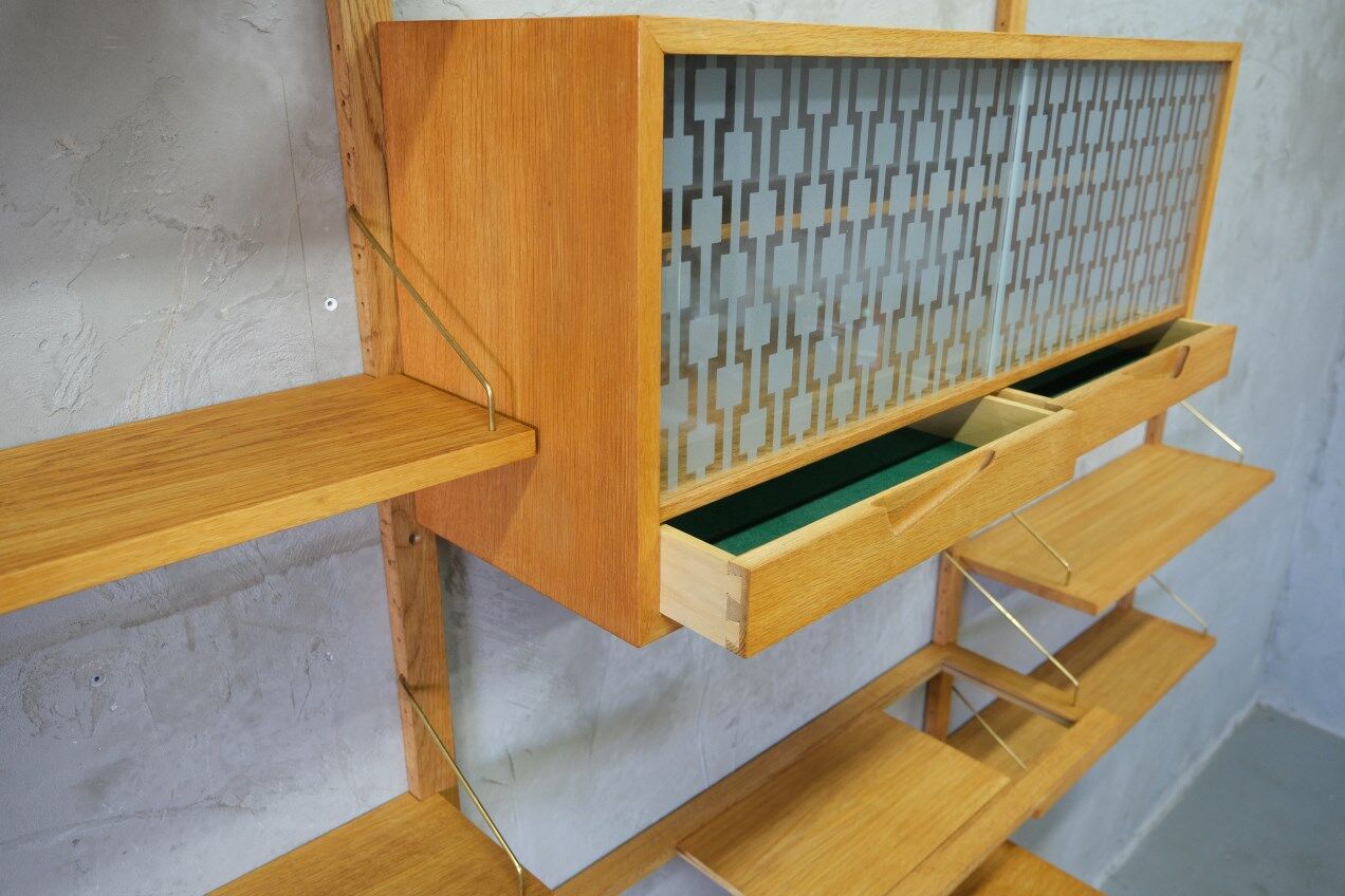 Modular Wall Unit by Kjell Riise for Brodrene Jatogs, Norway, 1960s