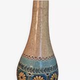 Longwy enamel vase