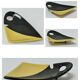 Empty pocket anthropomorphic ceramic black and yellow design 50s