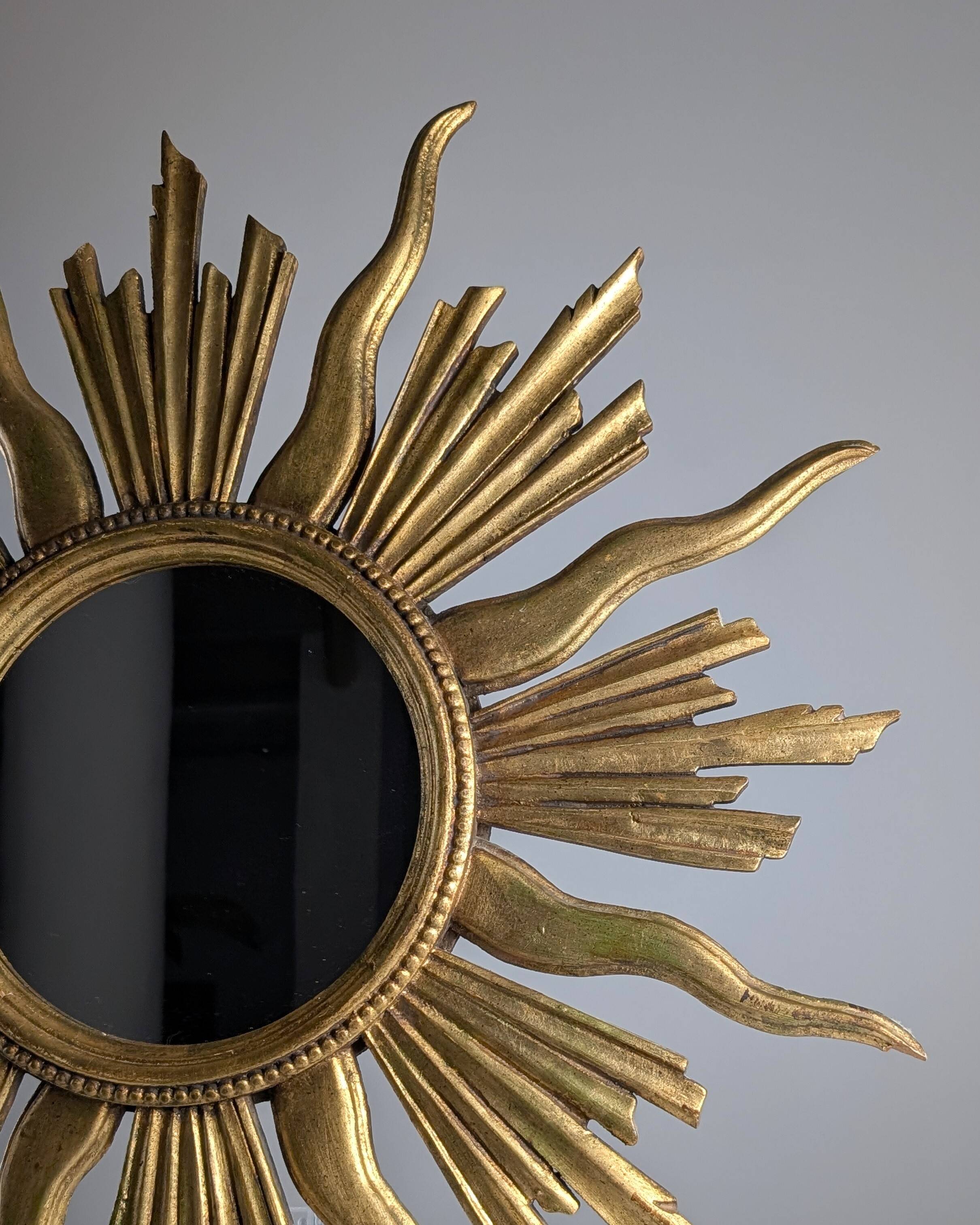 Giltwood Sunburst Mirror, 1960s