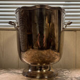 Two silver metal ice buckets hallmarked around 1900