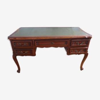 Louis XV style desk on leather