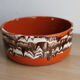 Enamelled terracotta salad bowl