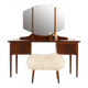 Coiffeuse scandinave en palissandre, années 1960