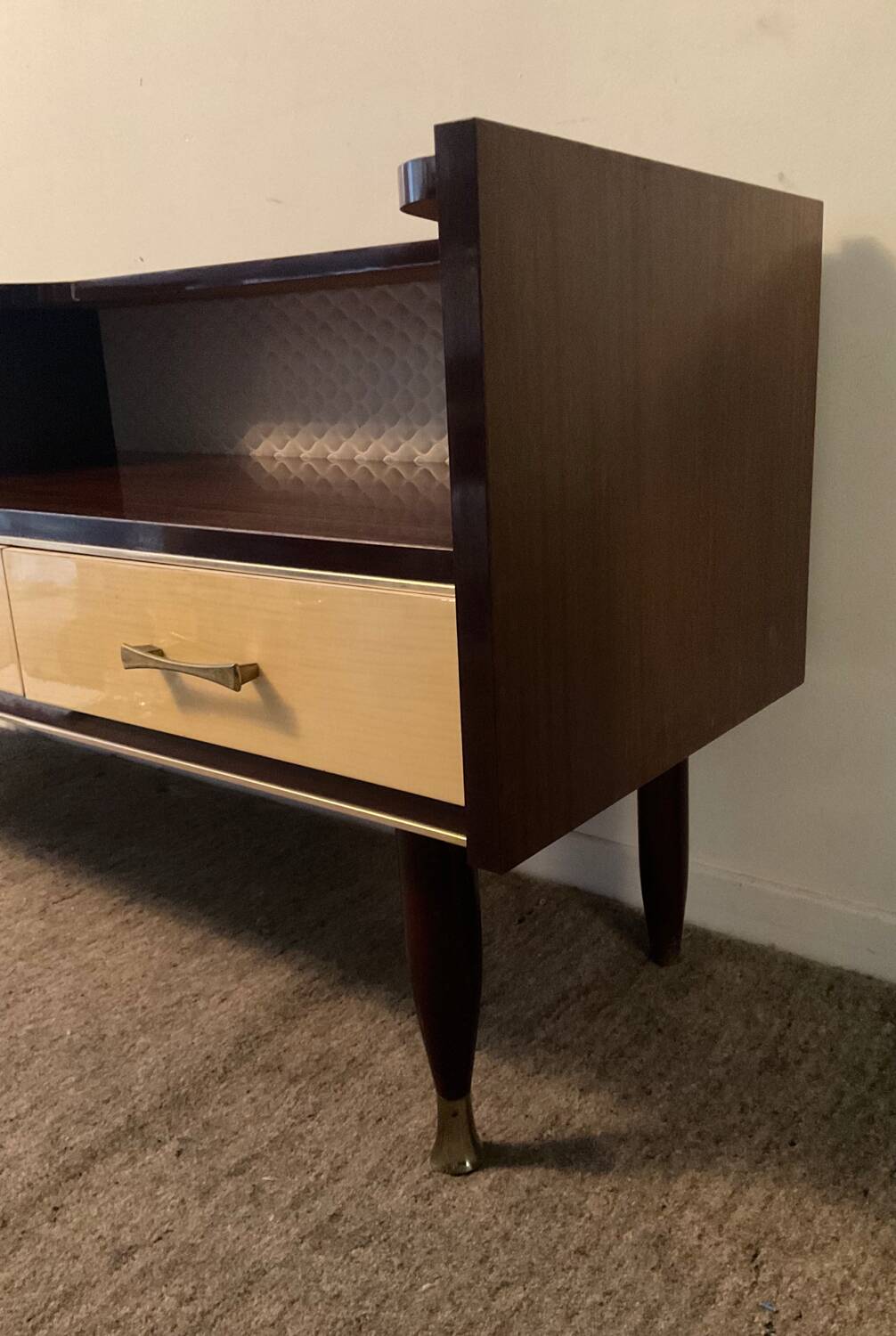 Enfilade meuble tv vintage en teck