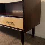 Enfilade meuble tv vintage en teck