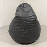 Zanotta Sacco large model leather beanbag lounge chair 1980’s