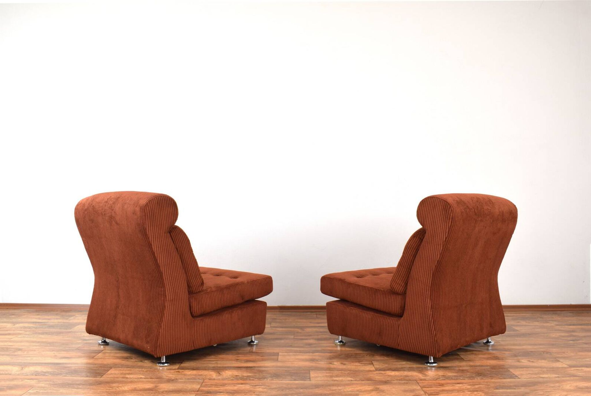 Mid-Century Italian Lounge Chairs, 1970s, Set of 2