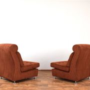 Mid-Century Italian Lounge Chairs, 1970s, Set of 2