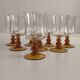 Set of 8 Arcoroc France stemmed glasses
