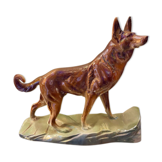 Vintage ceramic German Shepherd dog