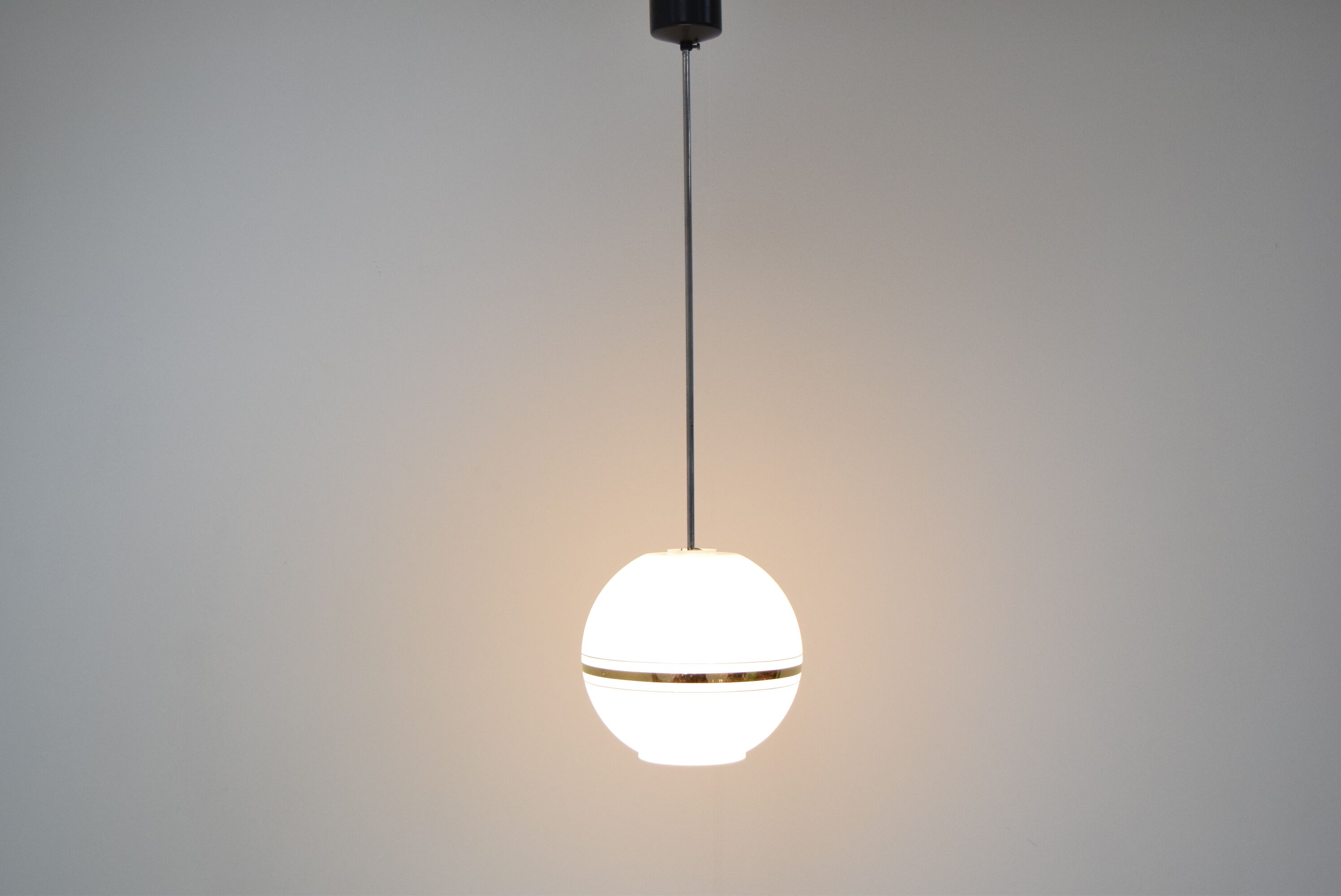 Mid-century Glass Pendant Napako,1970