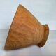 Asymmetrical wooden sculpted catchall.