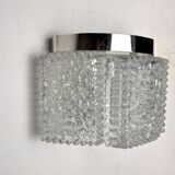 Wall lamp by Kaiser Leuchten in frosted glass Germany 1960