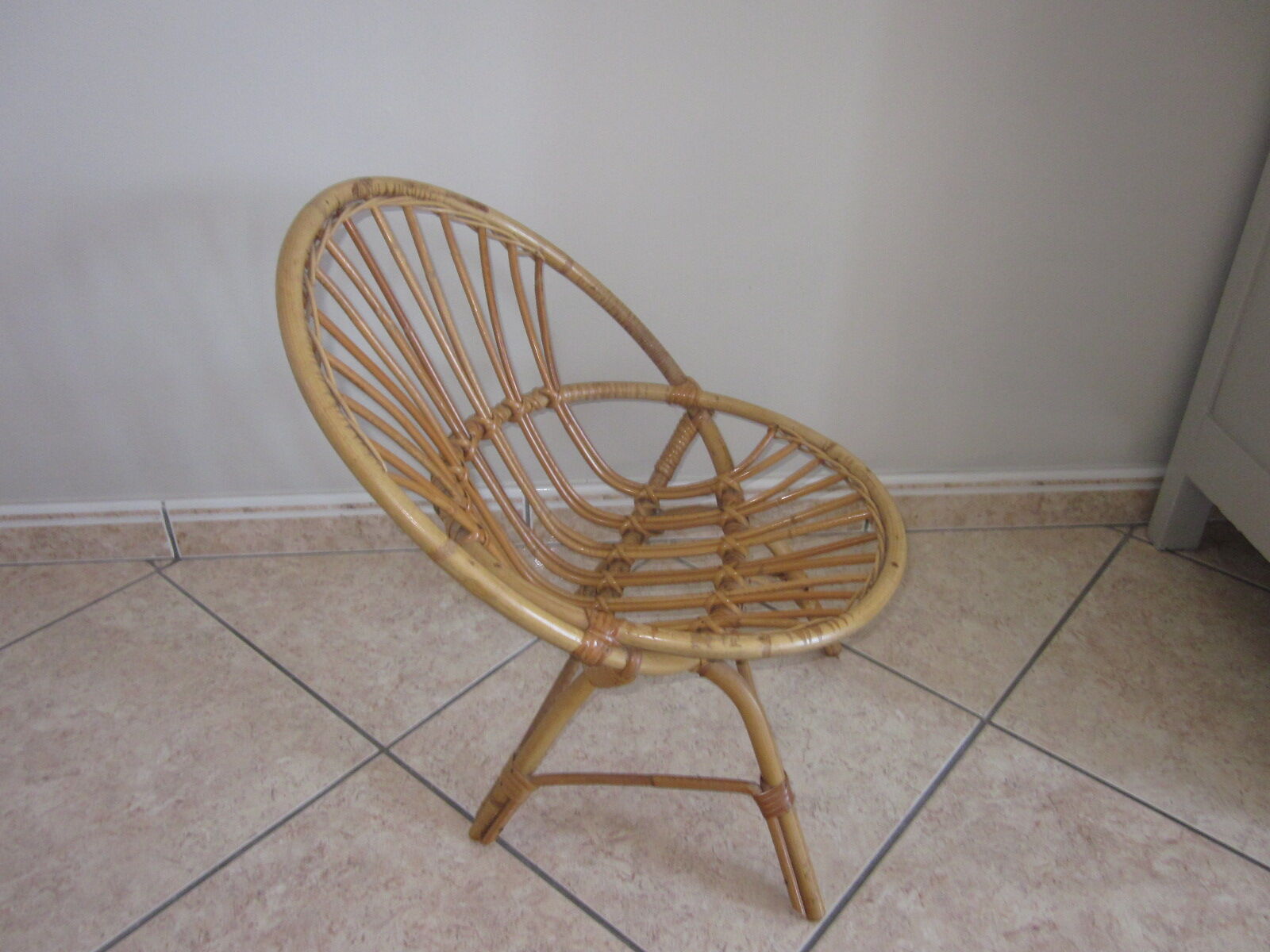 Children's armchair in rattan