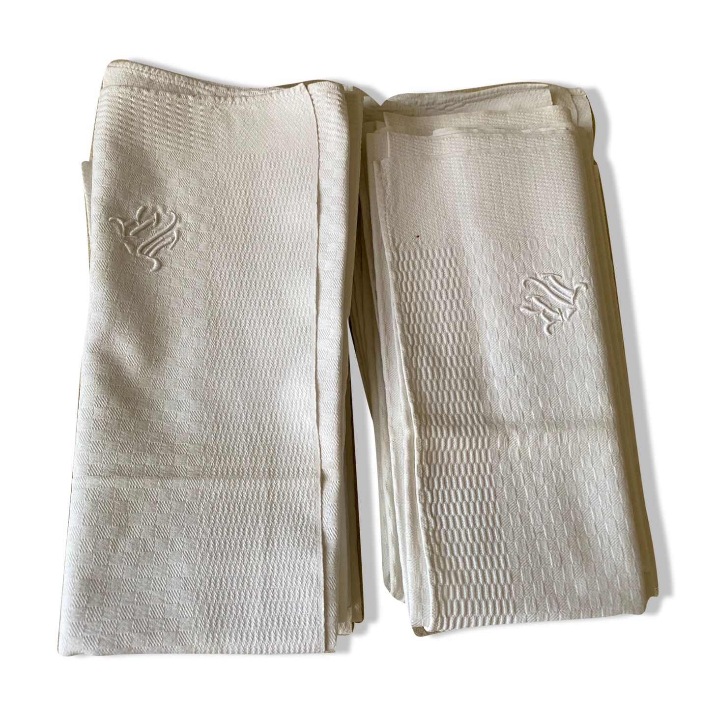 Lot de serviettes monograme MR