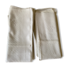 Set of MR monogrammed towels