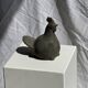 Petite poule en terre cuite, travail artisanal indonésien ancien H18