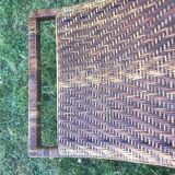 Rattan chaise longue