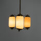 Art Deco Three-flamming Chandelier, 1940s