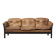 Vintage Mid-Century Danish Modern Cognac Leather 3-Seater Sofa, 1960s