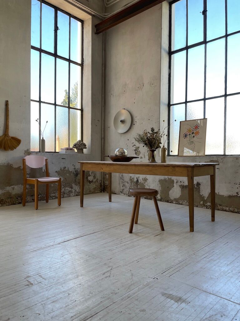 Oak and pine farm table 2m