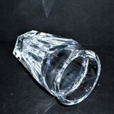 Vase baccarat nelly in crystal cut with flat ribs harcourt 12.5cm