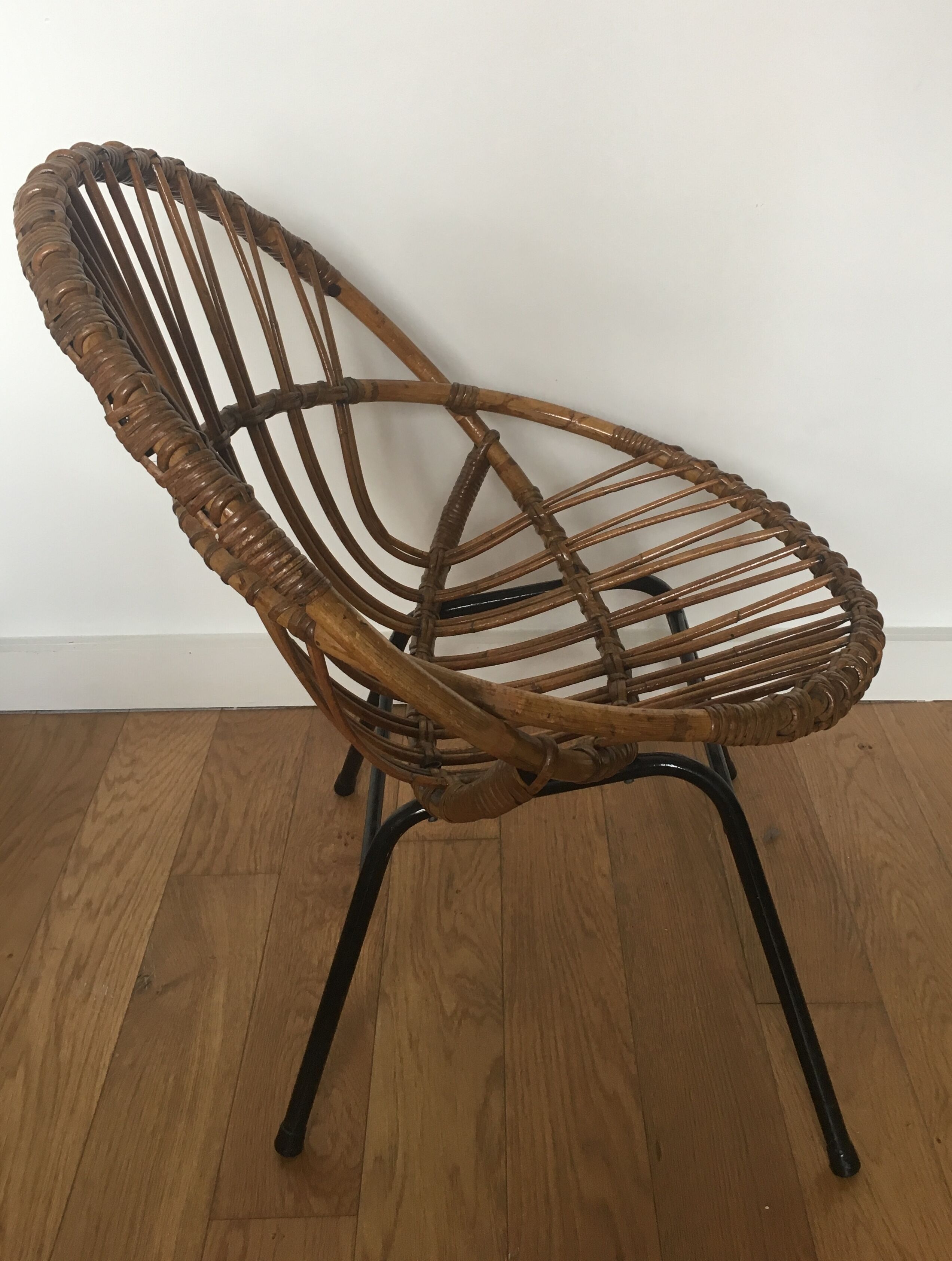 Fauteuil nid en rotin