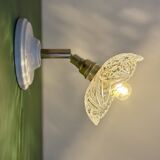 Vintage glass cut lampshade - tableware collection -