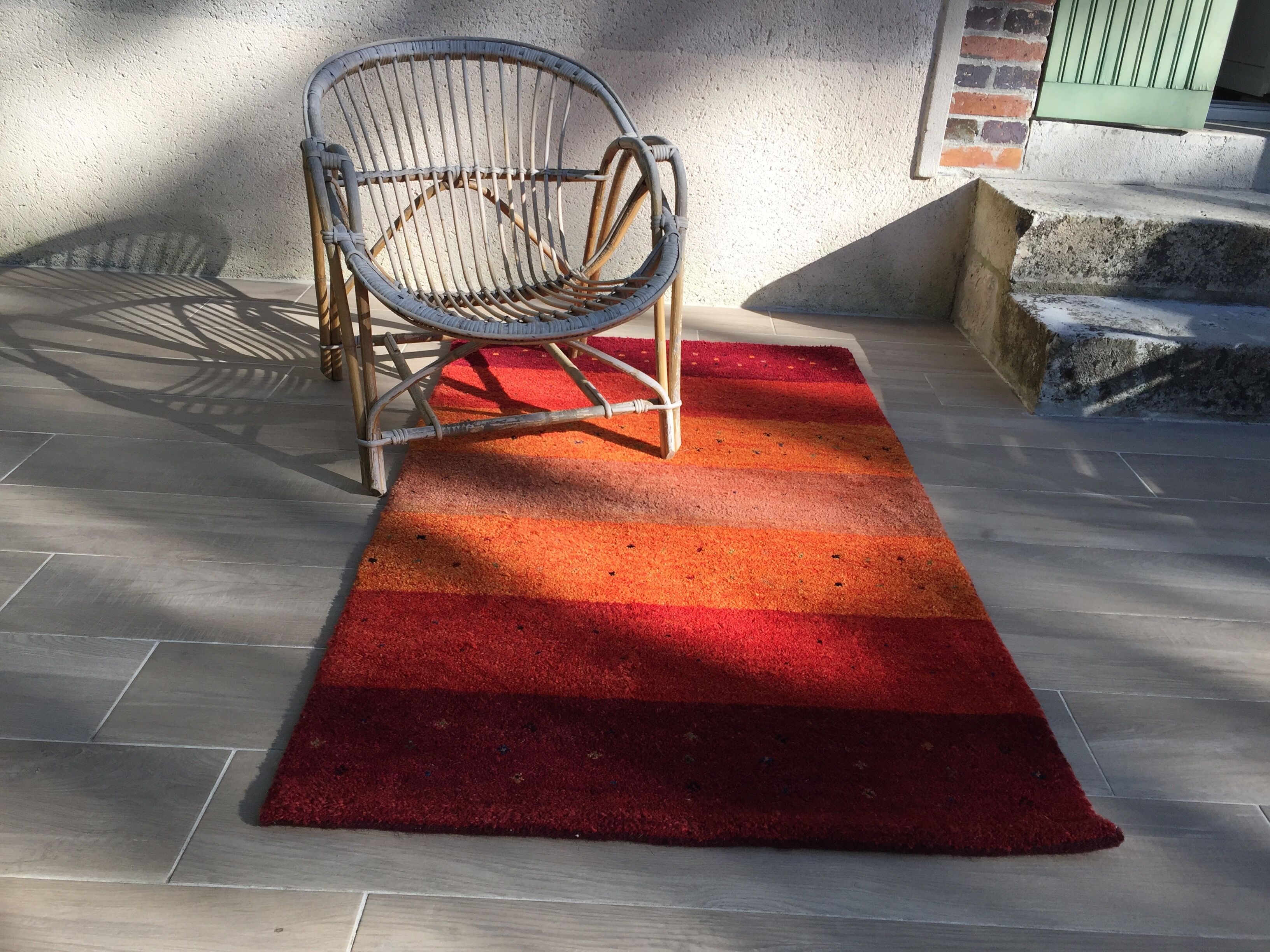Indian carpet gabbeh 100% wool - 94x157 cm