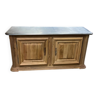 Solid walnut bar-style sideboard