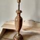Old large onyx marble stone lamp foot